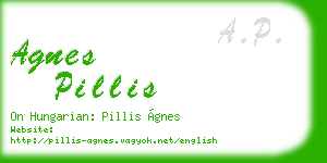 agnes pillis business card